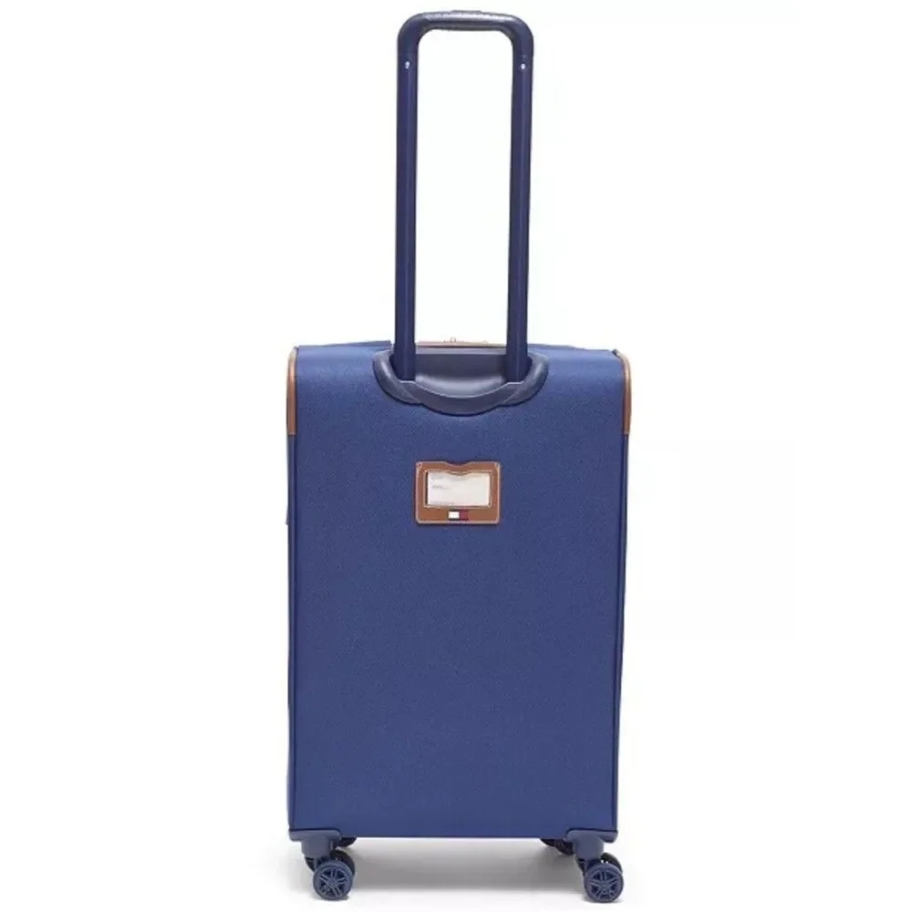 Tommy Hilfiger Luggage suitcase Logan Large Check-in Softside Spinner blue
